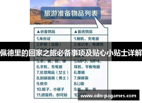 佩德里的回家之旅必备事项及贴心小贴士详解