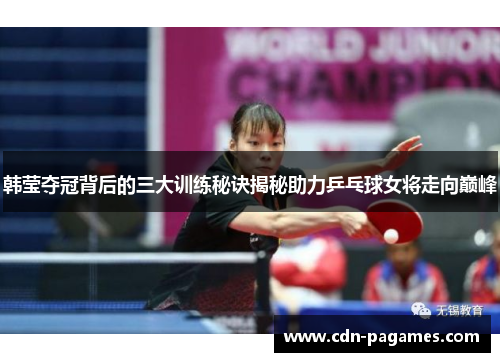 韩莹夺冠背后的三大训练秘诀揭秘助力乒乓球女将走向巅峰